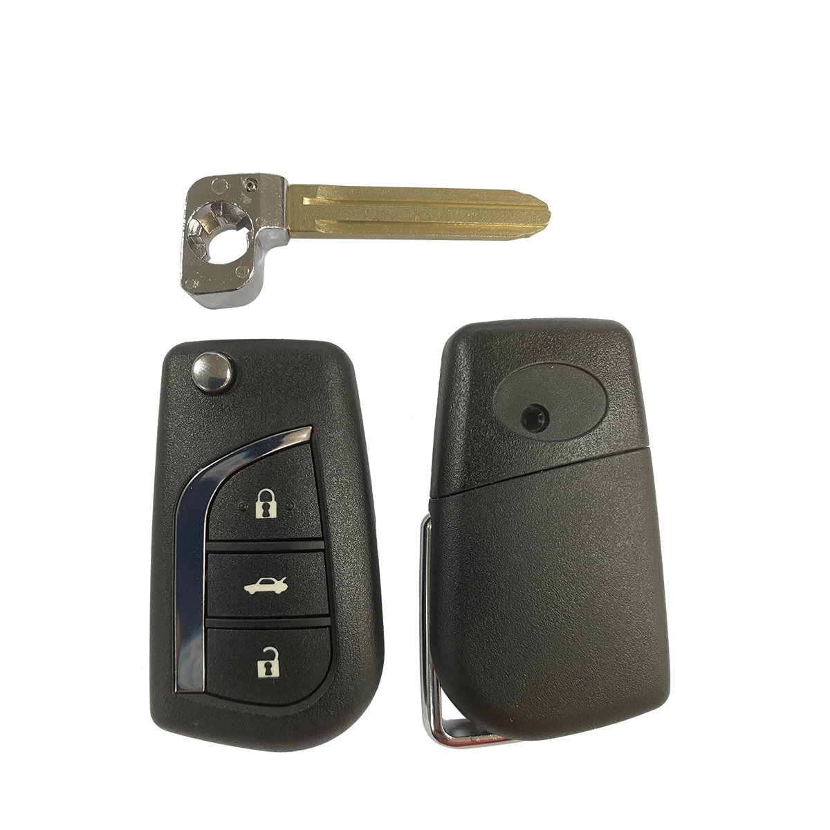 Okey Car Key Shell Cover Case For Toyota Corolla 2017 RAV4 Before 2013 Toy43 Toy48 VA2 Blade Remote Car Key Replacement