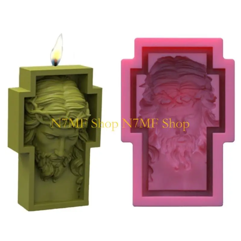 

N7MF MAN HEAD CORECTION SOAP MOAP FOLM DIY Свеча эпоксидная плесень