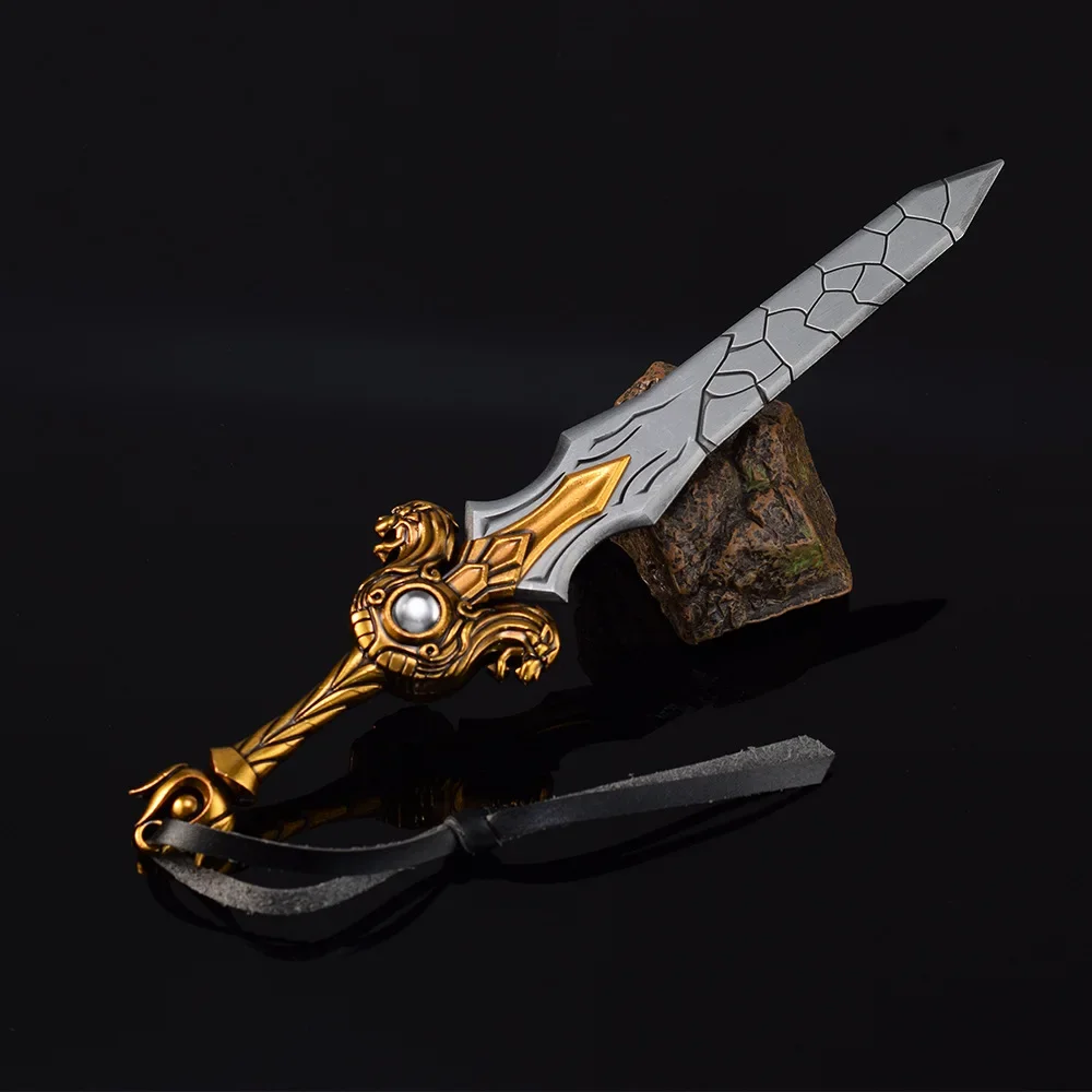 21cm World of Warcraft  Weapon Paladin Turalyon Sword Game Metal Sword Model Collection Home Decoration Christmas Gifts Toy Kids