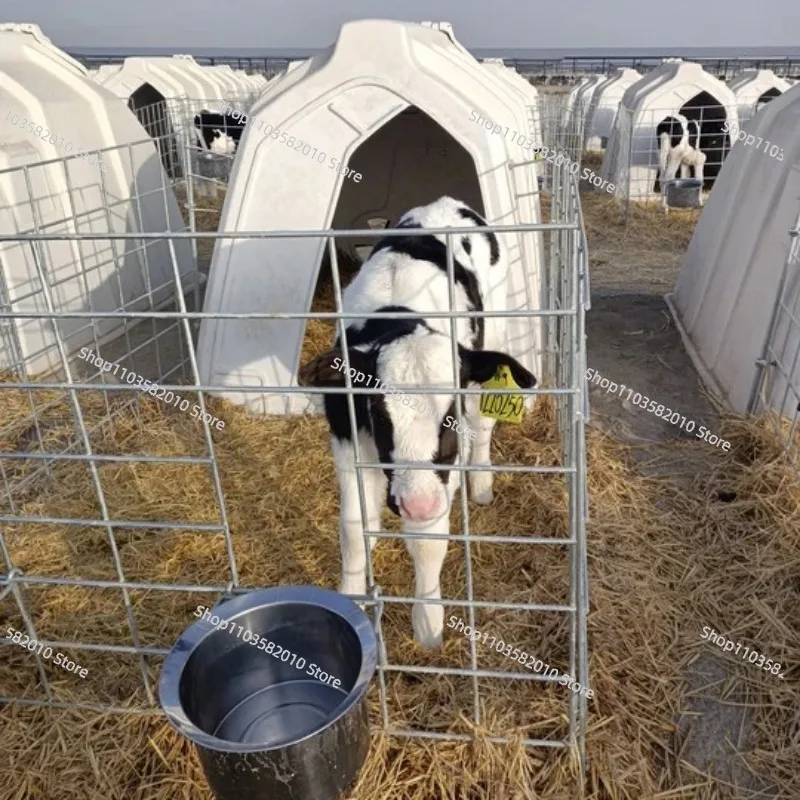 Durable Polyethylene Calf Hutch, Impact Resistant Animal Shelter for Long Life & Calf Safety