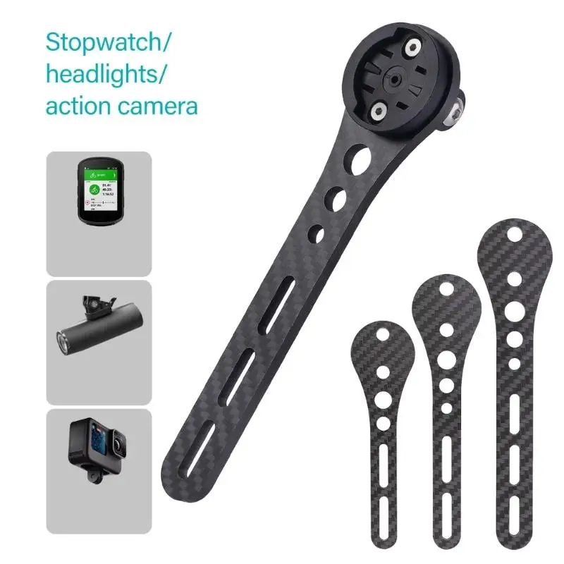 

R53C Quick Install Carbon Fiber Bike Mount Adjustable Universal Cycling Device Clamp Easy to Use for Locate Lights