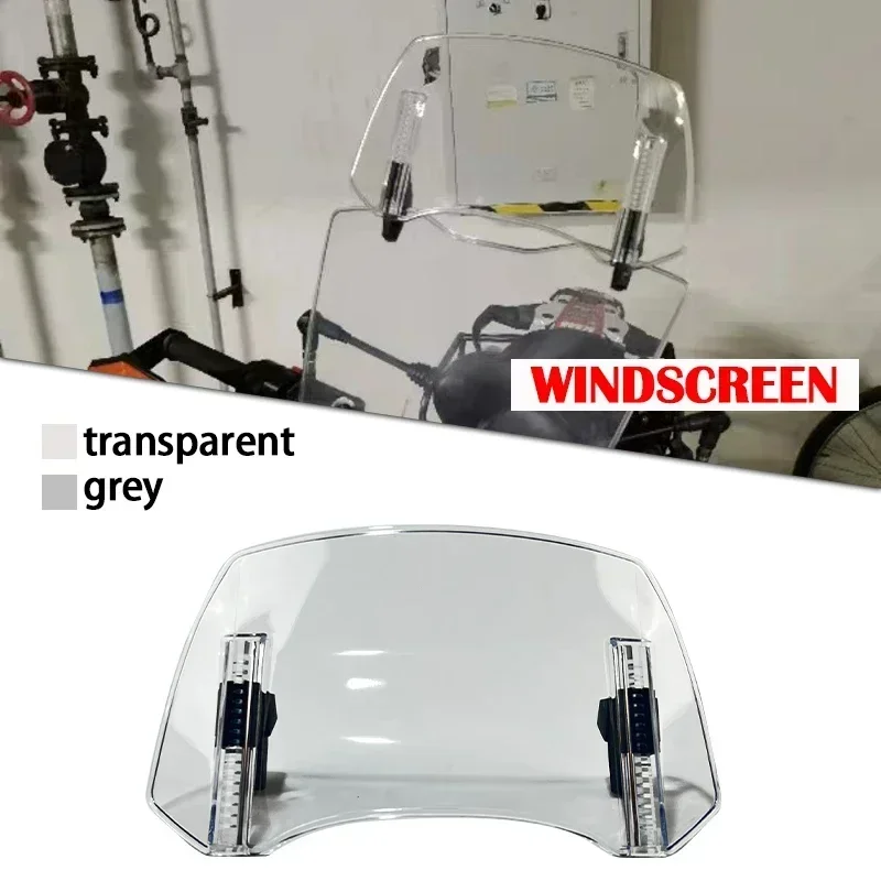Universal Motorrad Windschutzscheibe Verlängerung Einstellbare Spoiler Clamp-On Windschutzscheibe Deflektor Für BMW KAWASAKI YAMAHA HONDA SUZUKI