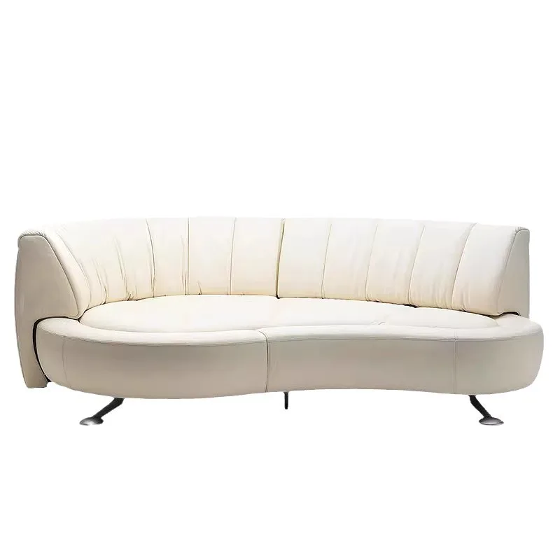 

Nordic designer creative 360-degree rotating backrest sofa curved push-pull activity modern leisure sofa