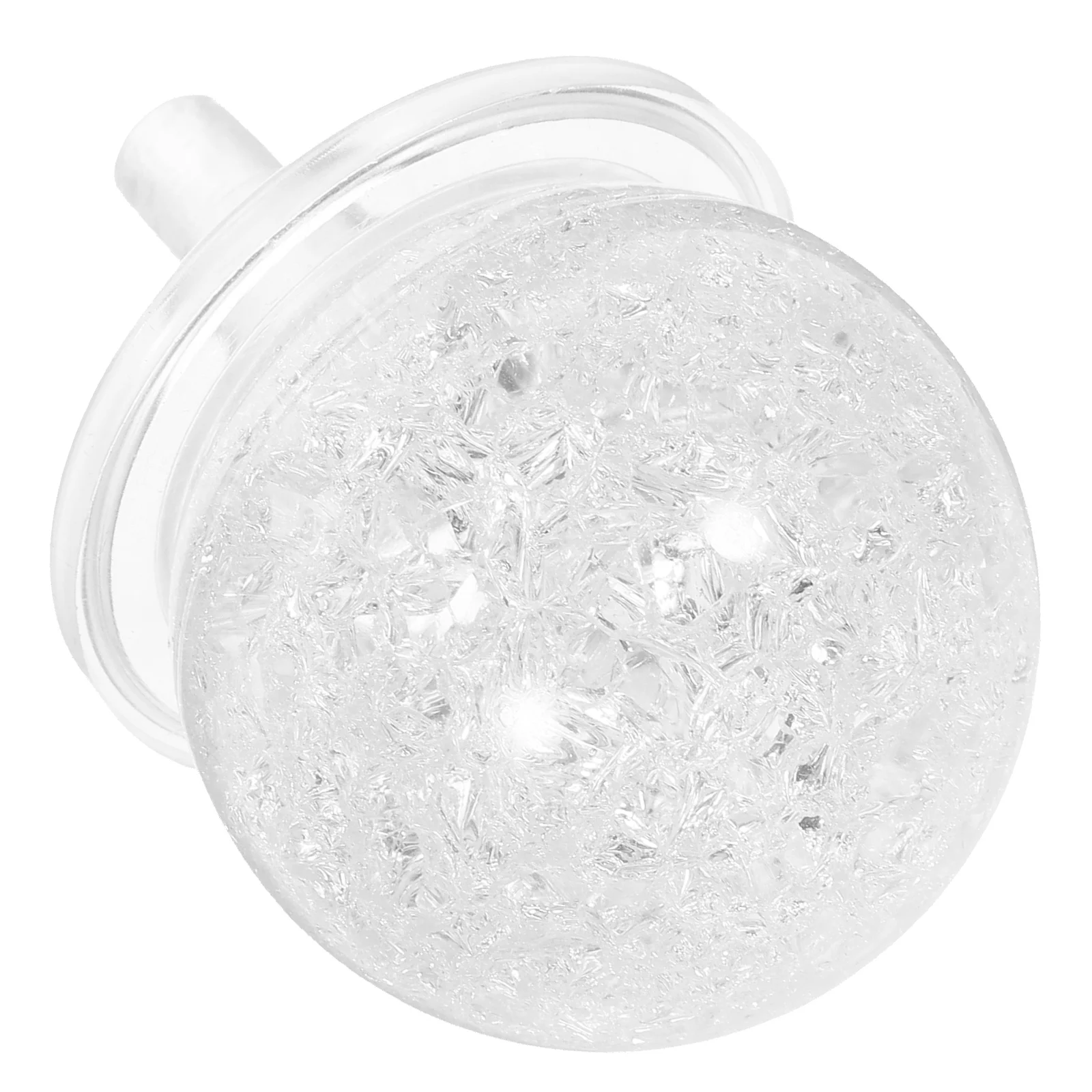 1 Set Crystal Round Sphere Indoor Fountain Decorative Craft For Home Office Desktop Display Clear Glass Ball Feng Shui Bubble