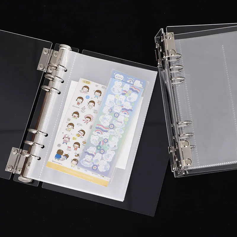 olaroid Photo Album Four Palace Grid Card Album Acrylic a5 Loose-leaf Card Album Inner Page Shell Sticker Storage Album