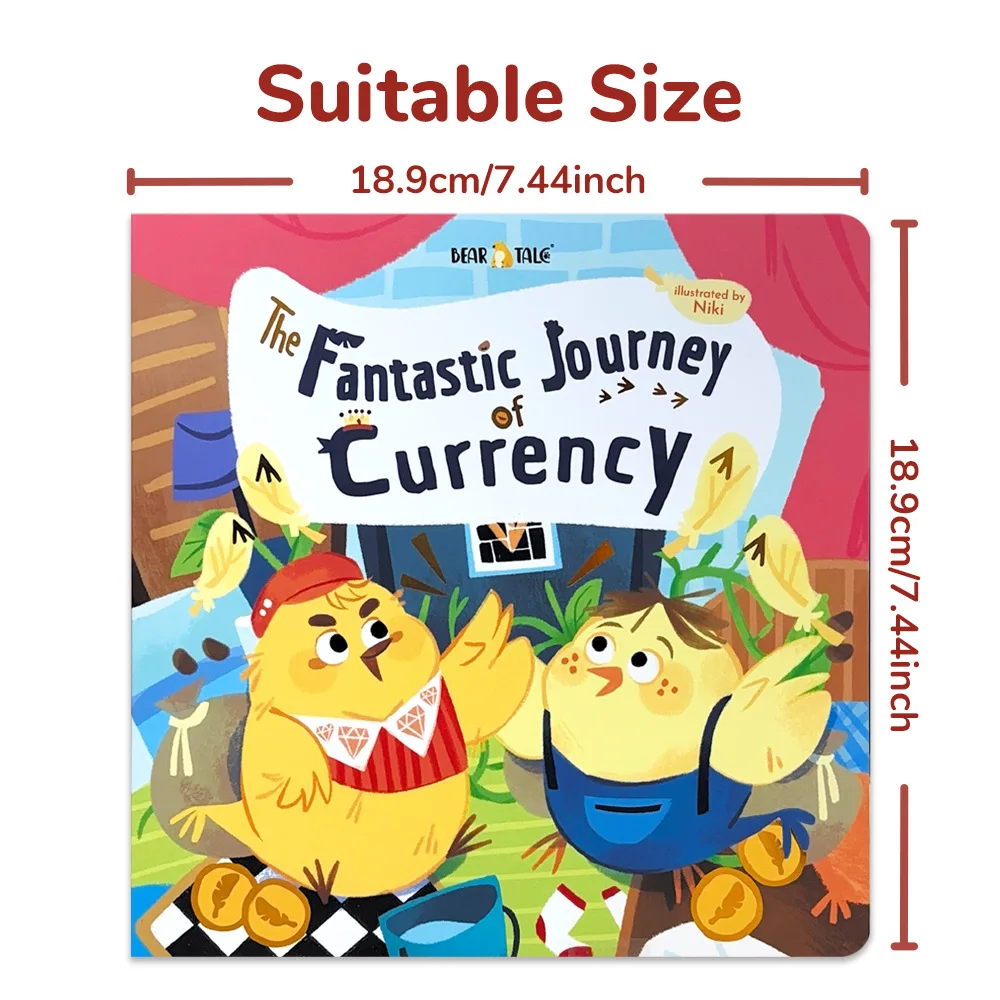 Cute and Young Children's Financial Literacy Education Book Money Awareness Enlightenment Education Book