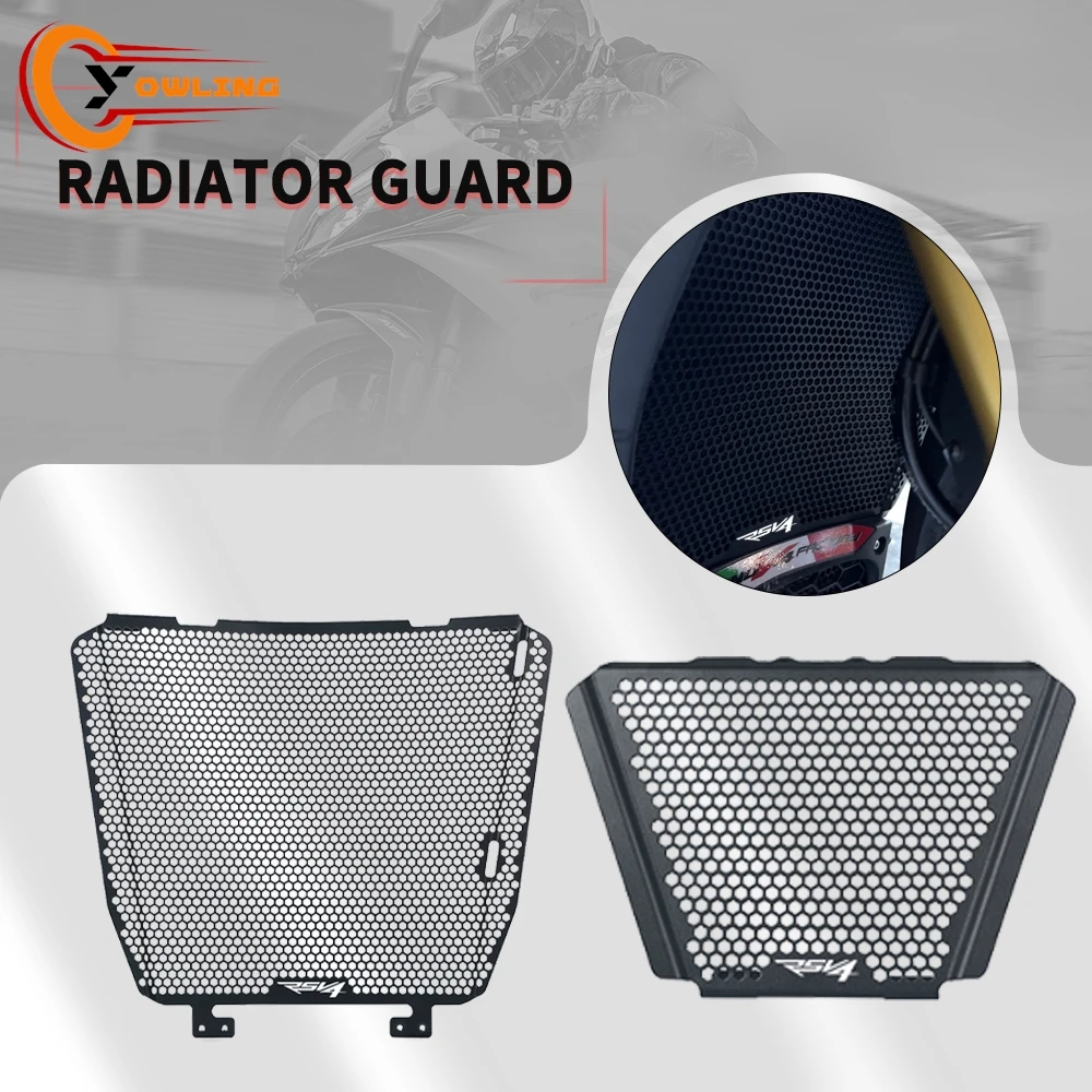 

For Aprilia Tuono V4 1000 1100 Factory RSV4 1000 APRC RF RR Motorcycle Radiator Guard Grille Cover Protector Oil Cooler Cover