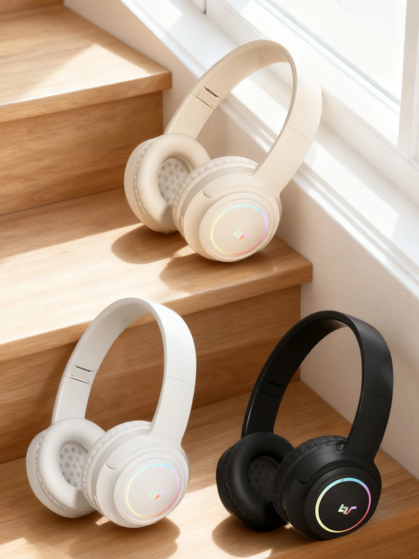 Headset Bluetooth headphones, with light effect, Bluetooth 5.3，wireless Bluetooth headphones For Apple iPhone Xiaomi Phone