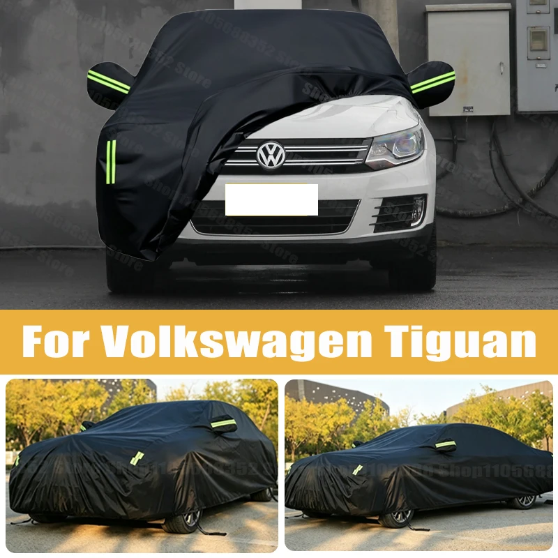 Car Cover Outdoor Protection Full Exterior Snow Cover Sunshade Dustproof Protection Cover Universal For Volkswagen Tiguan