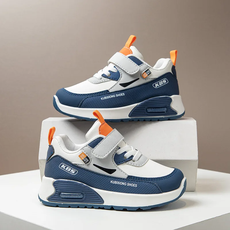 

Children Sneakers Outdoor Light Running Shoes for Older Kid Sport Trainers Soft Outsole Leather Casual Shoes Boys Girls Footwear