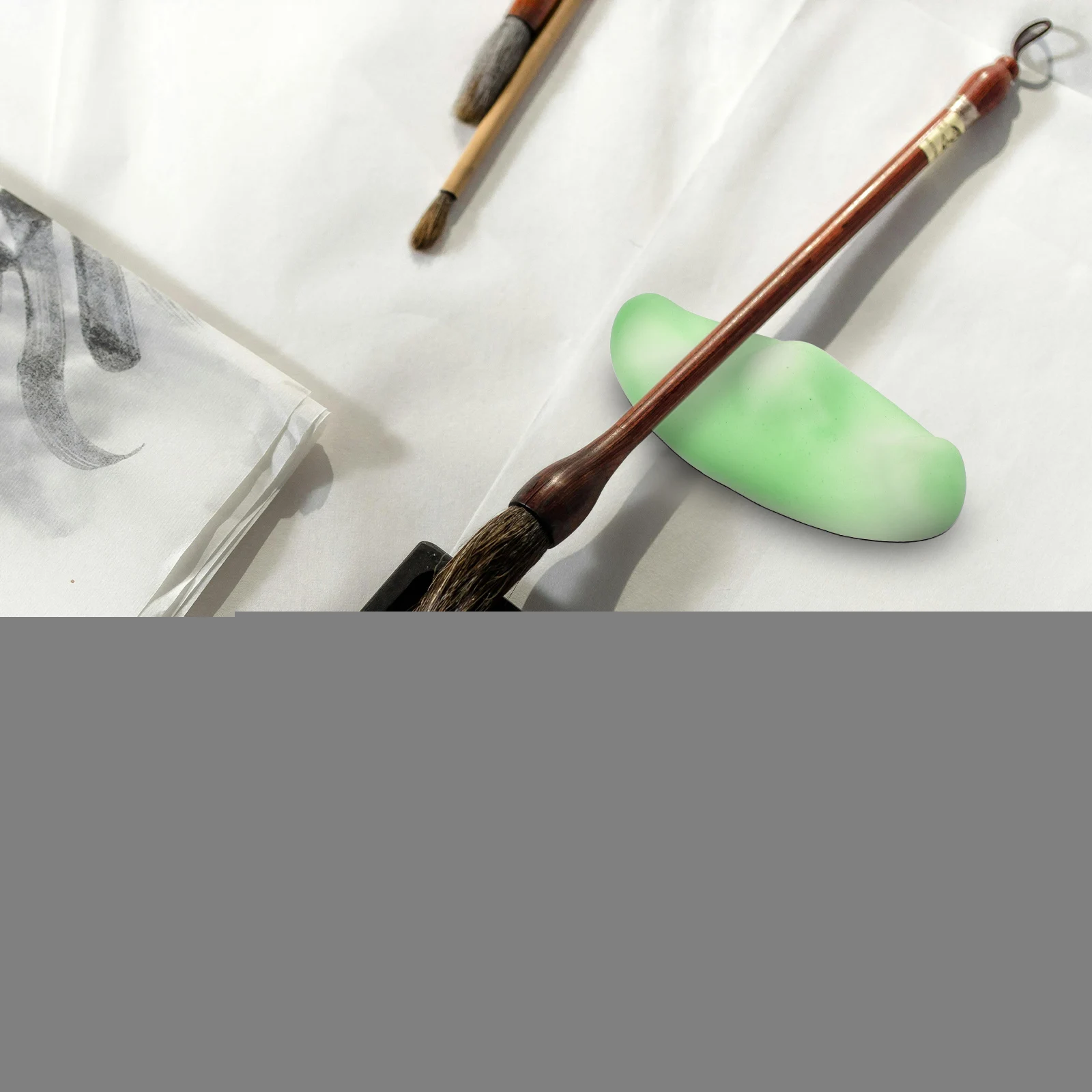 

Writing Brush Holder Accessories Painting Racks Calligraphy Pen Rest for Glass