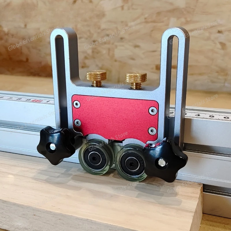 

Подача настольной пилы, многофункциональная раздвижная доска с двойным колесом, отличная амортизирующая, удобная для пользователя, для изготовления мебели