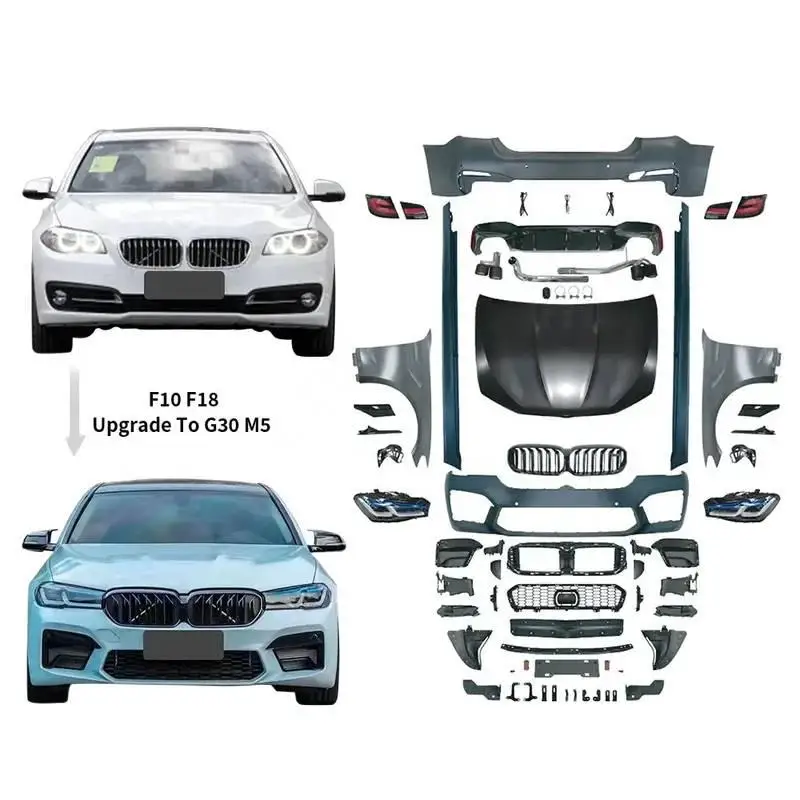 

Body Kits for 5 series F10/F18 upgrade 2022 M5 Hood Fenders Grille Side Skirt Body Kit Front bumper rear diffuser
