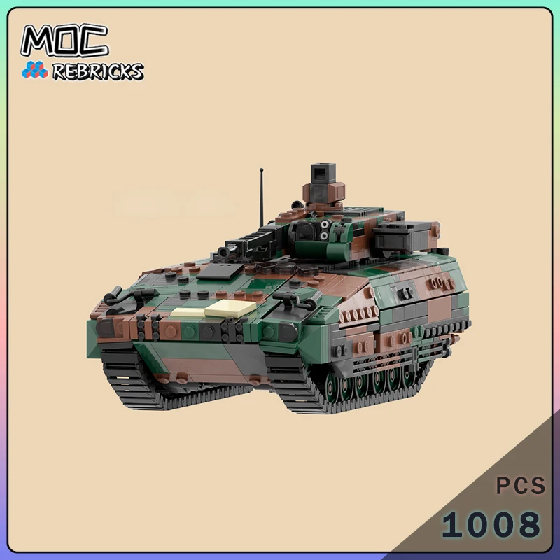 

German Army Infantry Fighting Vehicle Armored Vehicle Tank MOC Building Block Model DIY Toy Children's Christmas Gifts