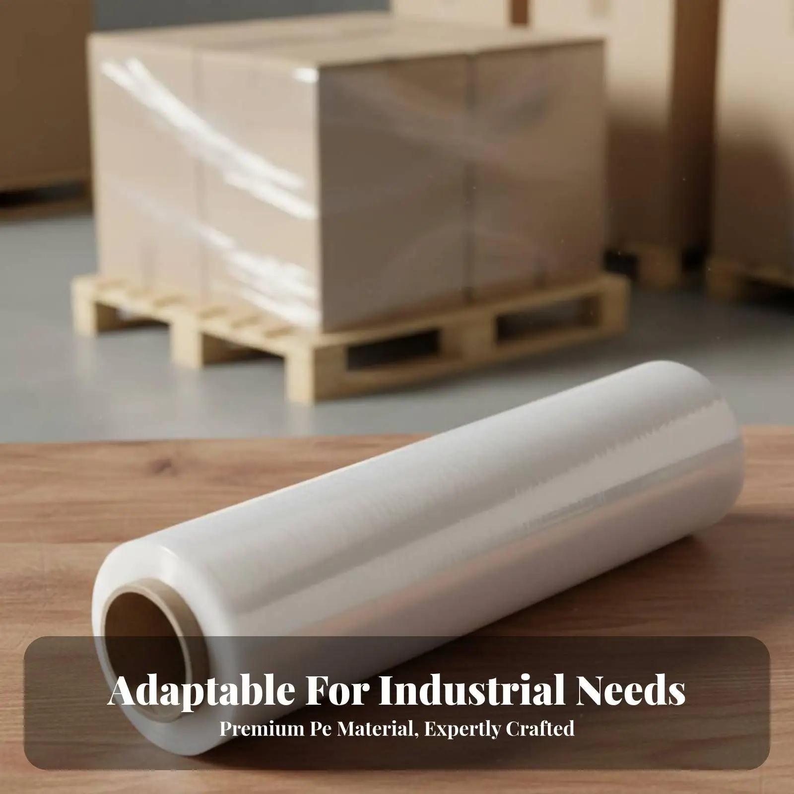 Versatile Wrapping Film for Moving Storage Industrial Strength Pallet Wrap with Residue Free Cling
