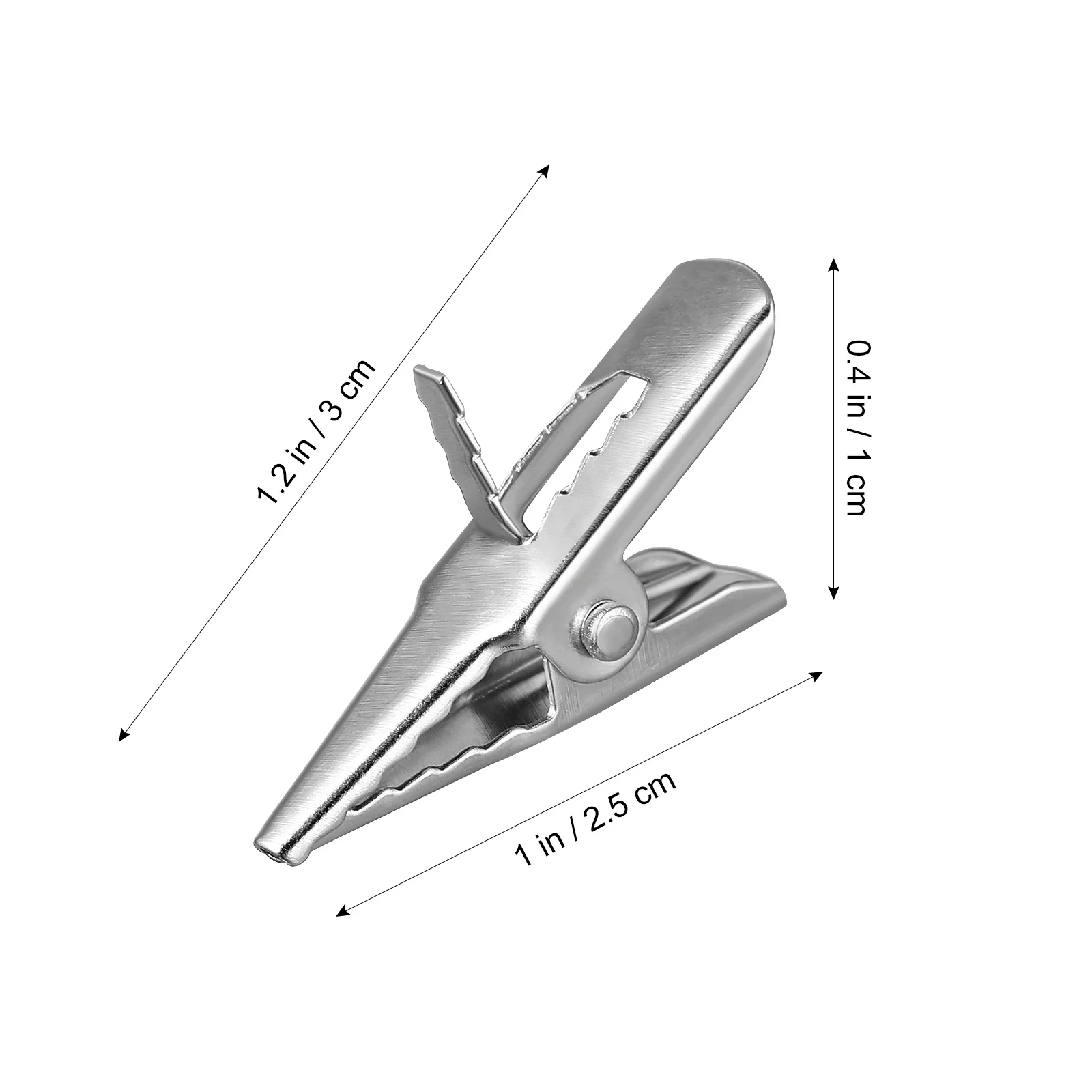 50 قطعة مشبك متعدد الأغراض مشابك التمساح الصغيرة لشجرة عيد الميلاد الحلي أكاليل الصور وحاملي المذكرات مشبك حديد