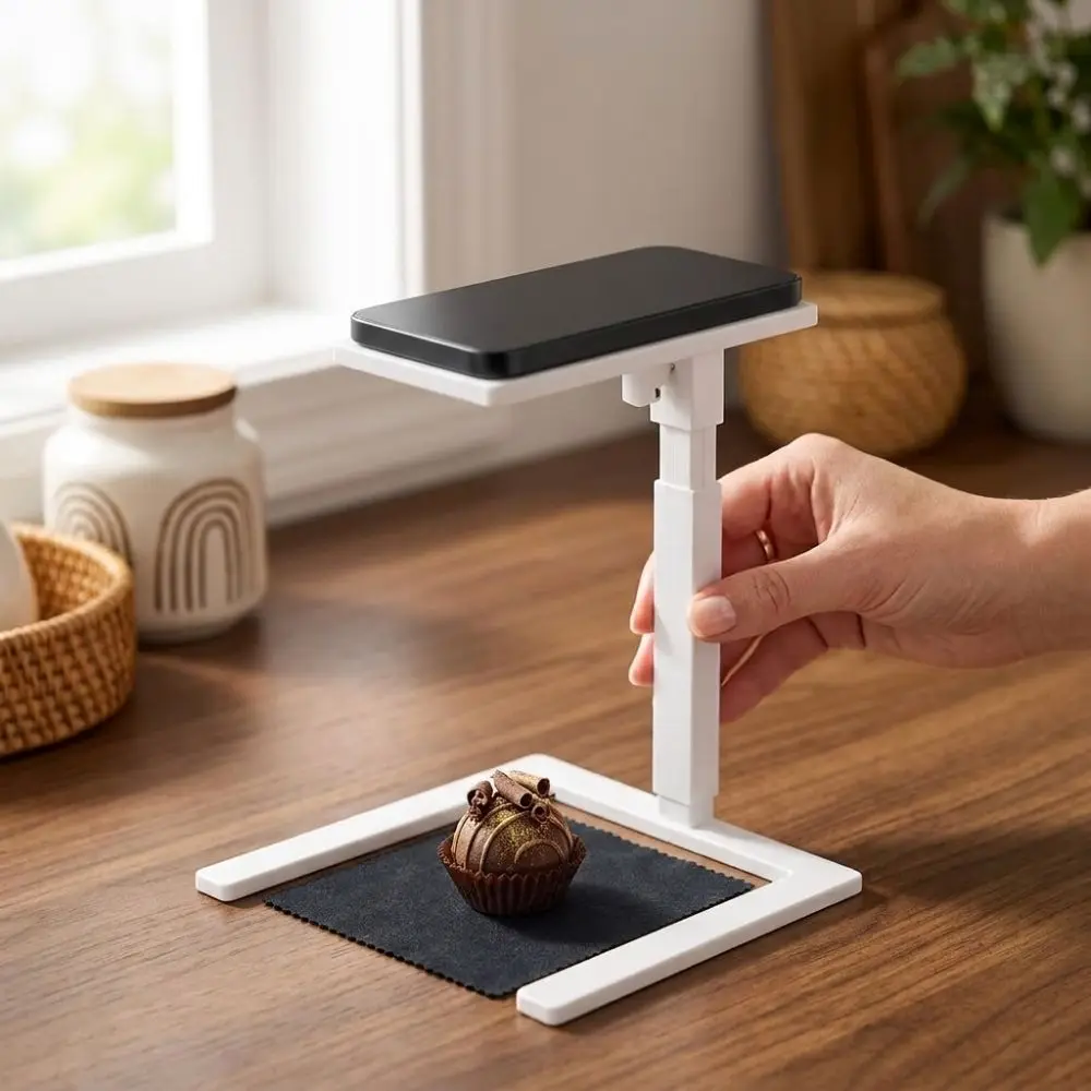 3D Printed Coin Photography Stand U-Shaped Open Base Overhead Phone Holder Detachable Hands-free