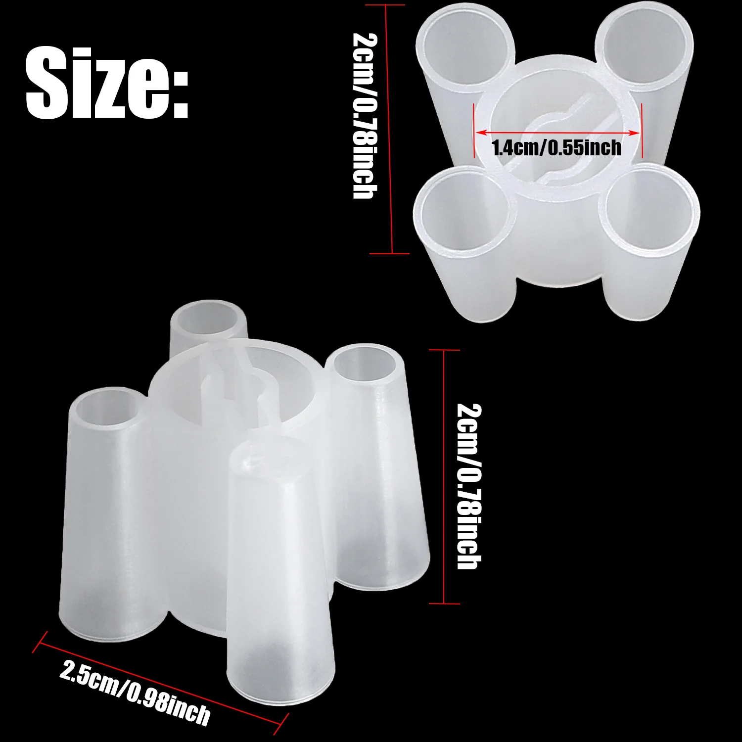 2PCS Sewing Machine Thread Adapter Plastic Cone Thread Holder Stand For Singer S0100 S0105 14CG744 14CG754 Sewing Accessories