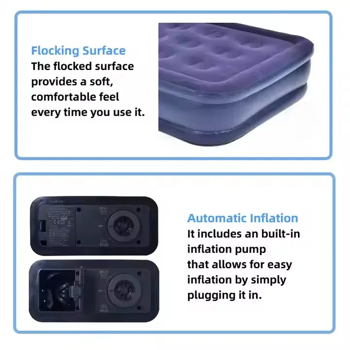 Automatic Inflatable Mattress with Internal Pump Convenient for Outdoor Activities Camping and Sleep