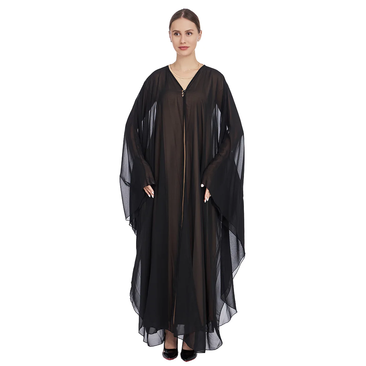 Dubai Abayas for Women Muslim Kimono Jalabiya With Inner Dress Matching Sets Eid Abaya Kaftan Kebaya Caftan Marocain Femme Robe