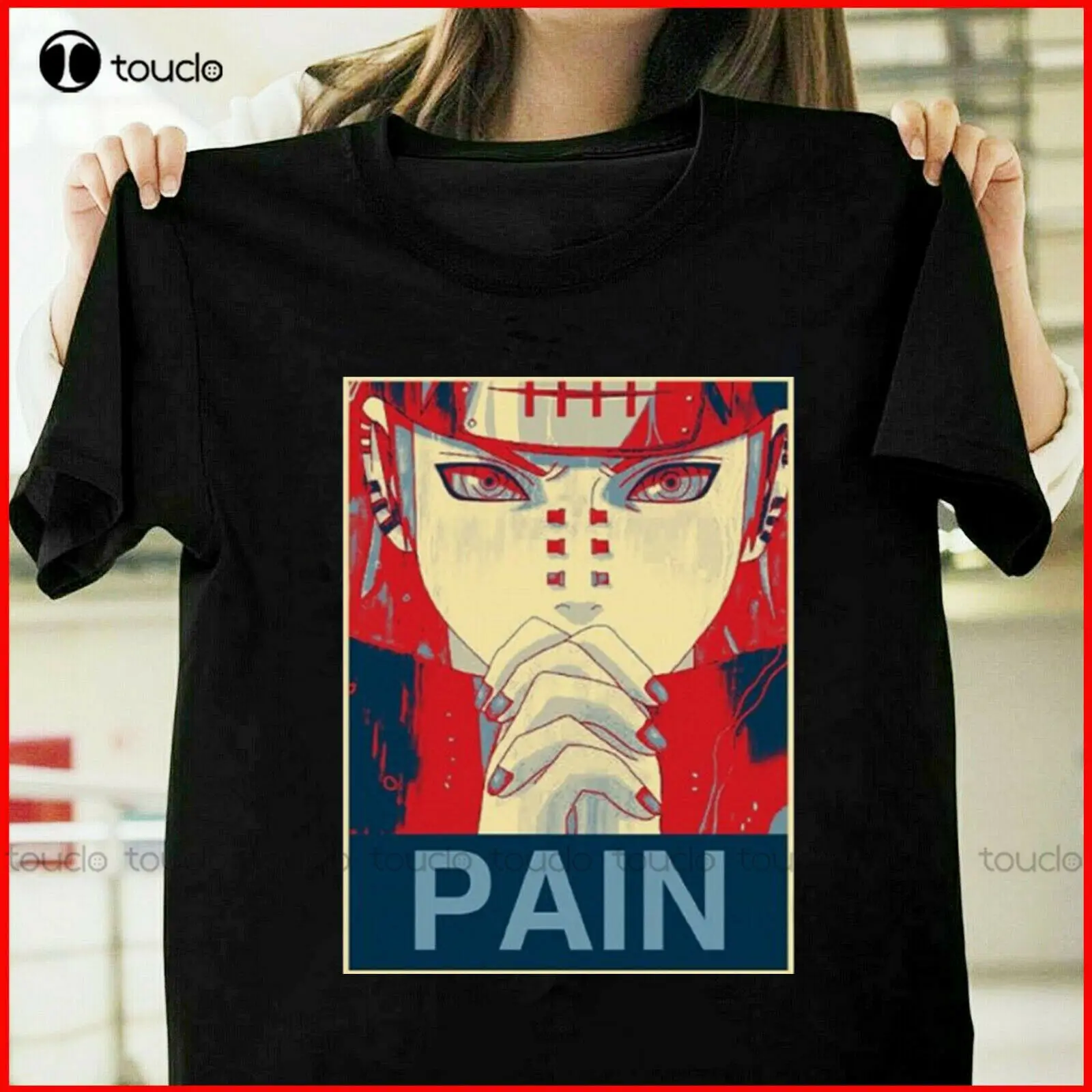 Sale! Black Wallpaper Pain Anime Vintage T Shirt Size S-5Xl Oversized T Shirt Xs-5Xl O-Neck Streetwear Oversized Unisex Xs-5Xl