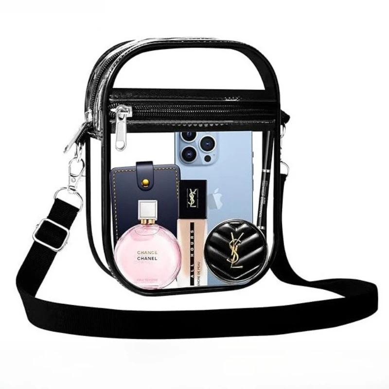 

Hot-selling Transparent Messenger Bag Versatile Men's and Women's Bags One Shoulder Messenger Mobile Phone Bag Outdoor Riding