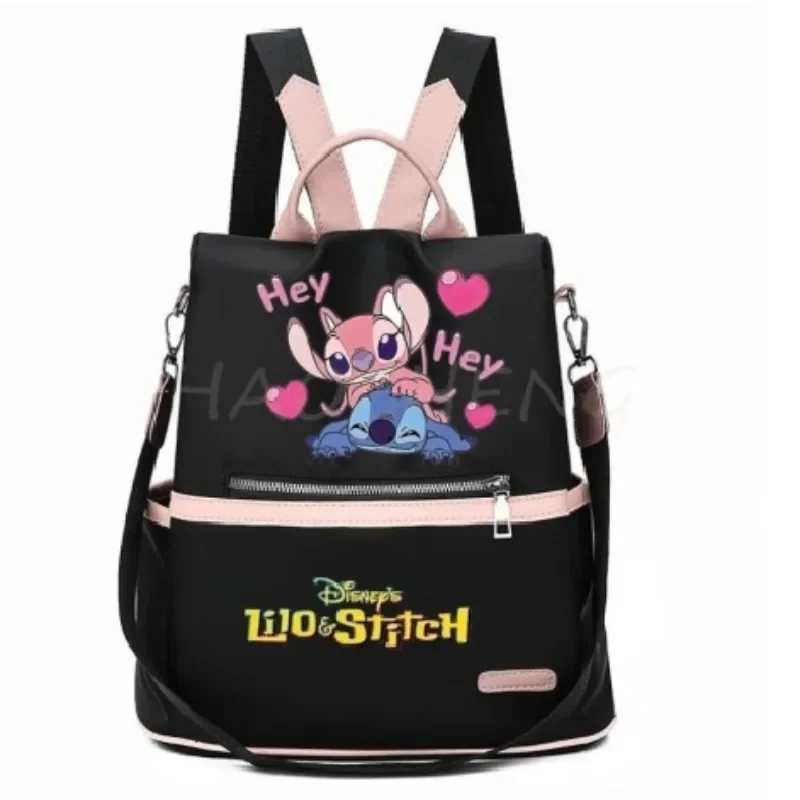 

MINISO Disney Stitch Animation Backpack Women's Backpack PU Leather Can Be Shouldered Crossbody Women's Bag Best Gift