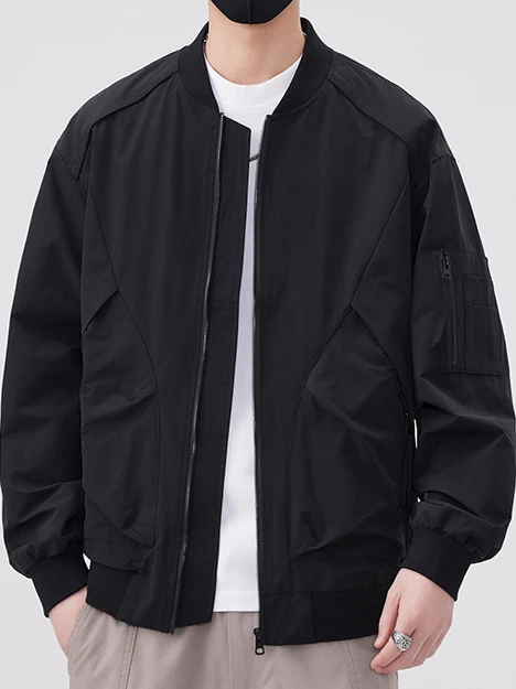 

Новая мужская свободная куртка-бомбер в стиле рабочей одежды, ветрозащитная, повседневная, универсальная, для весны и осени, модный бренд