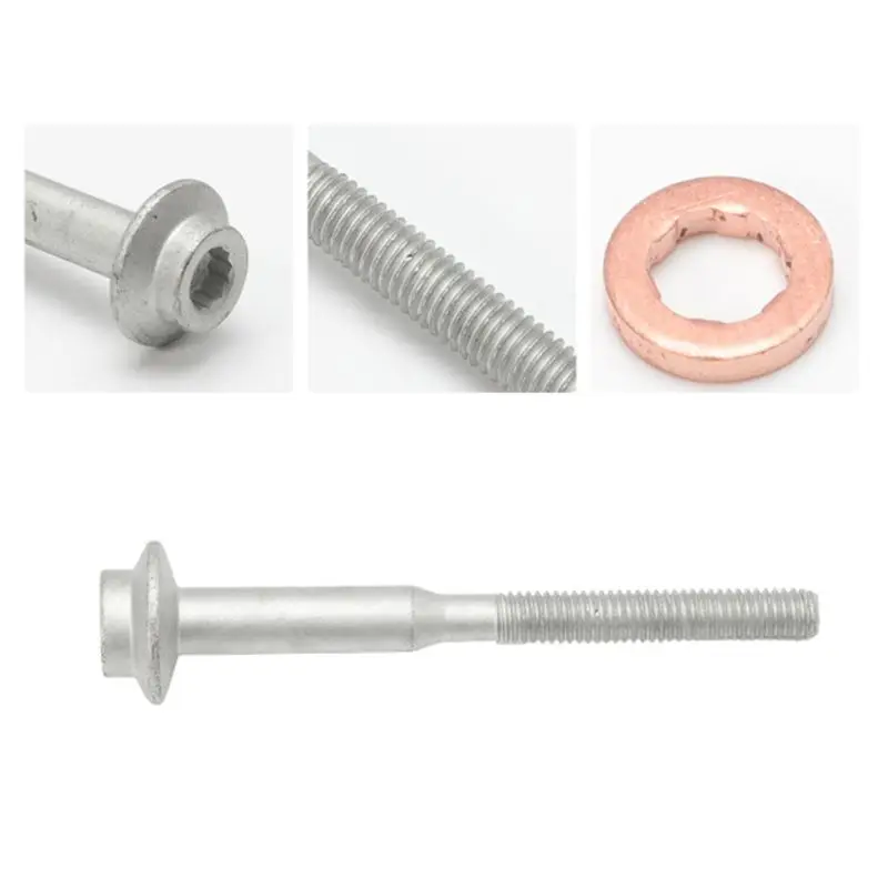 ABHX-Injector Bolt Washer Set Injector Bolt Washer Replacement Part 883.670 03L130277B For A1 A3 8X 1.6 TDI