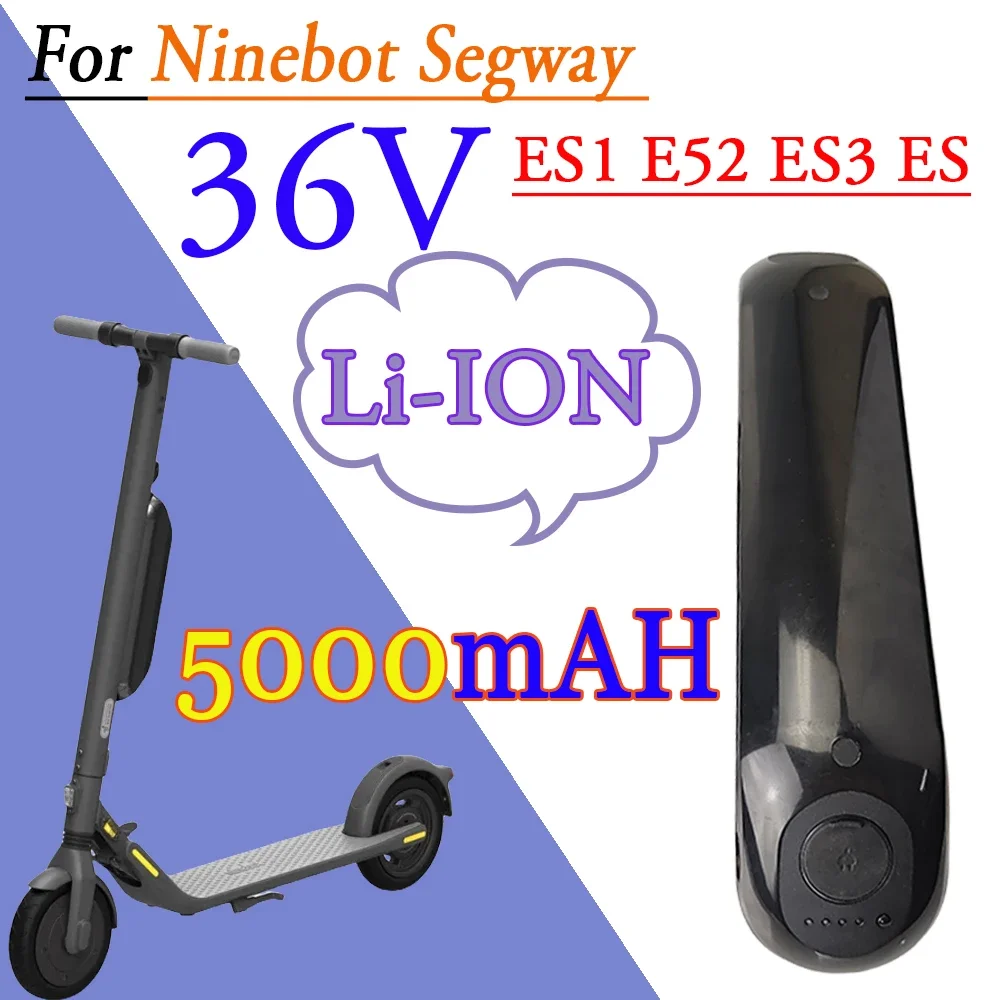 For Ninebot Segway 36V 5.0AH External Battery ES1 ES2 ES4 E22 E22D E22E Smart Electric Scooter 36V 5000mAh Scooter Accessories