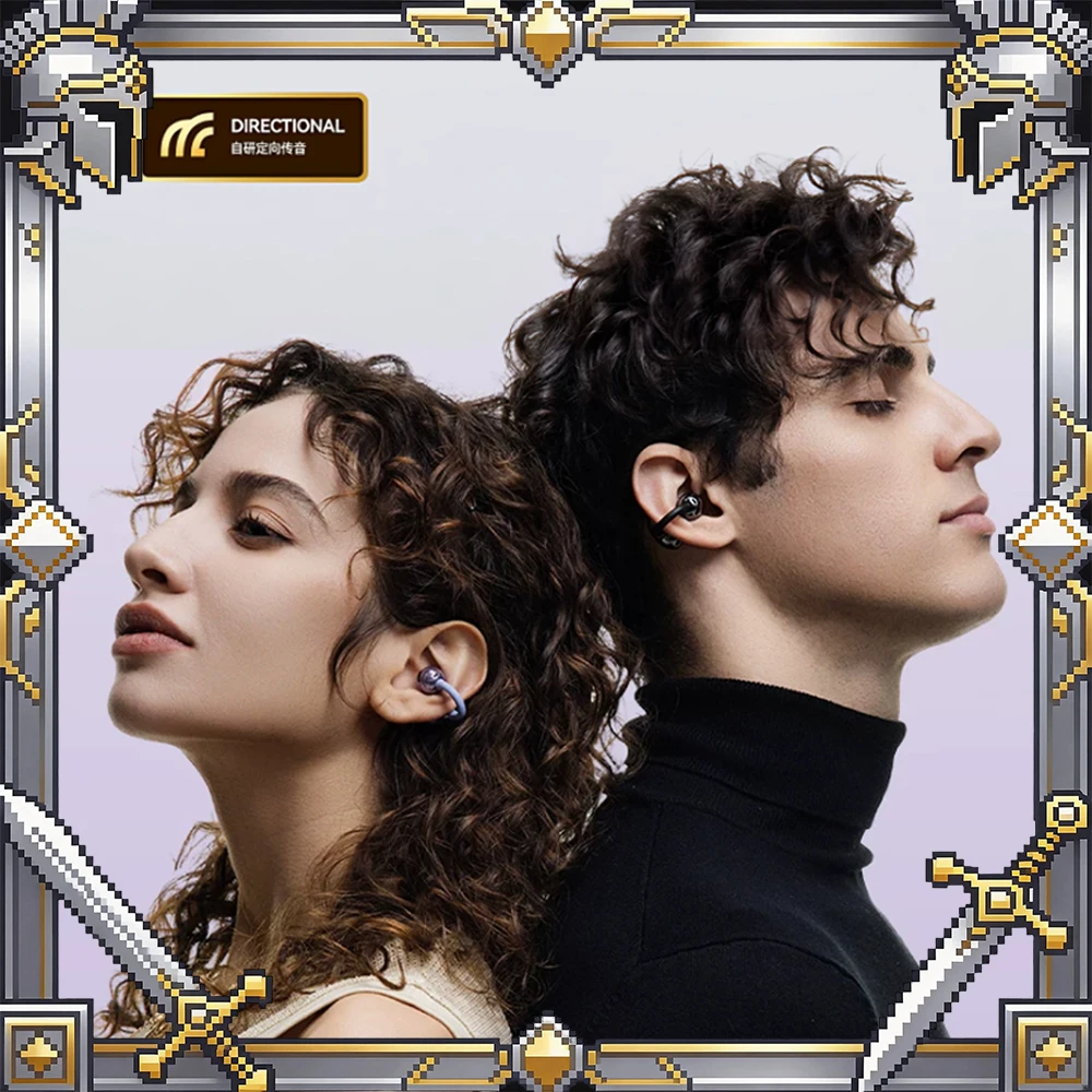 Senhomtog S6Clip Bluetooth Ear Clip Earphones Open Ear Design Spatial Audio Stereo Sound For Workout Running