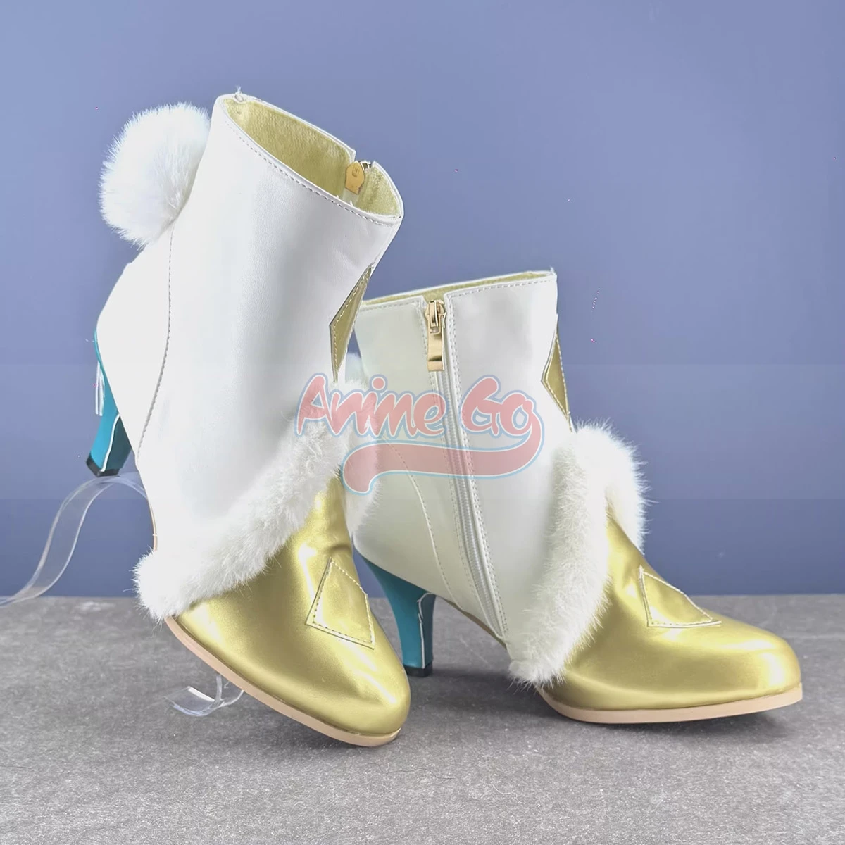 Zibai Genshin Impact Cosplay Zi Bai Shoes Women Ankle Boots Halloween Role Play