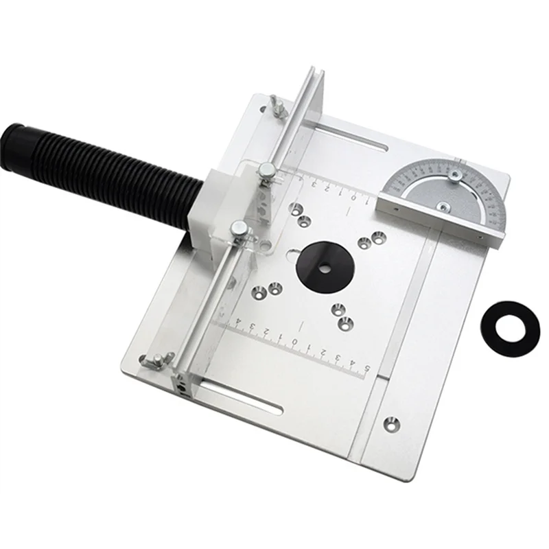 

Router Table Aluminium Insert Plate Woodworking Tool Routertrimmer Wood Router Table Insert Plate Router Bench Trimming