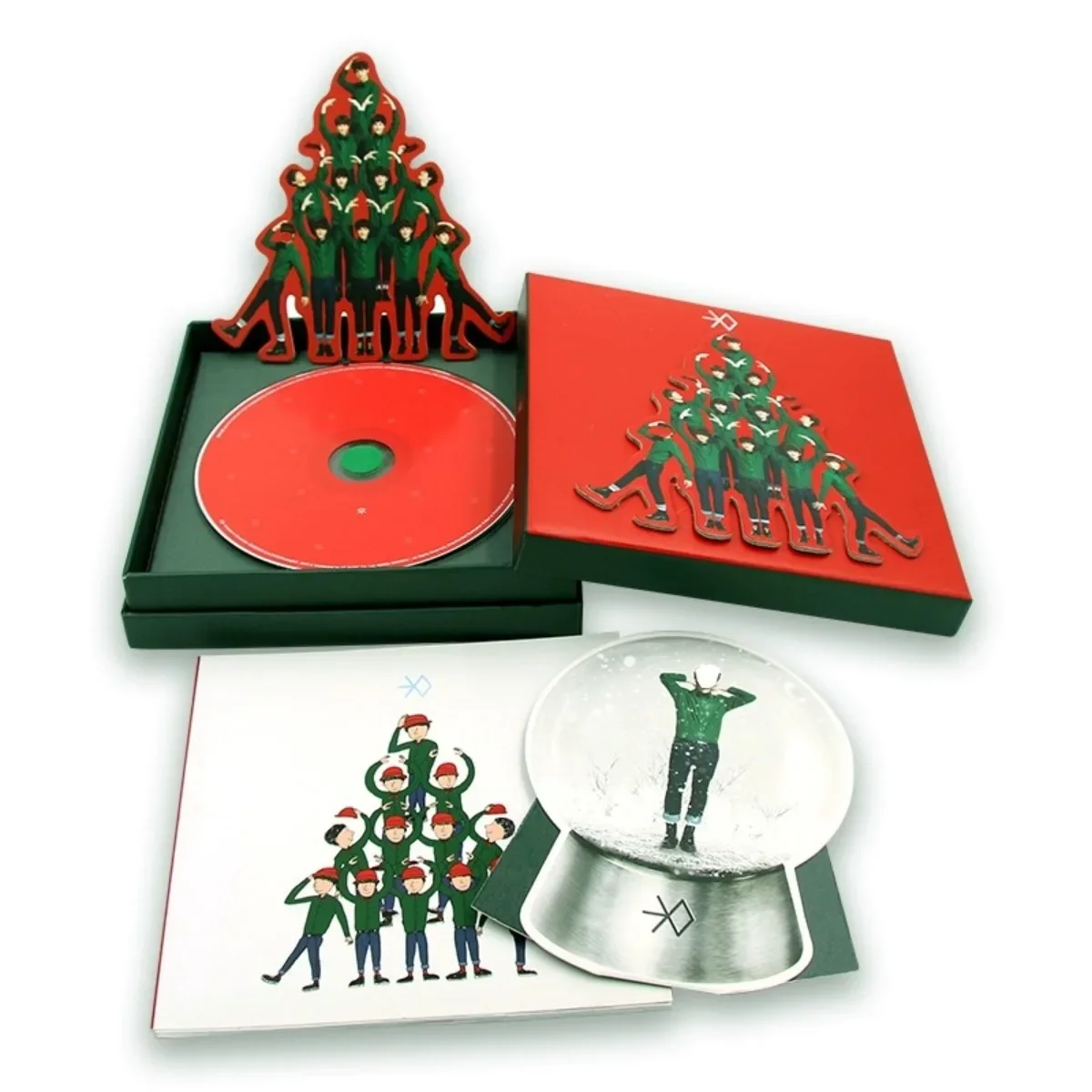 قرص مضغوط لألبوم EXO-M "معجزات في ديسمبر" - مجموعة موسيقى K-Pop لعشاق EXO-M وعشاق الموسيقى