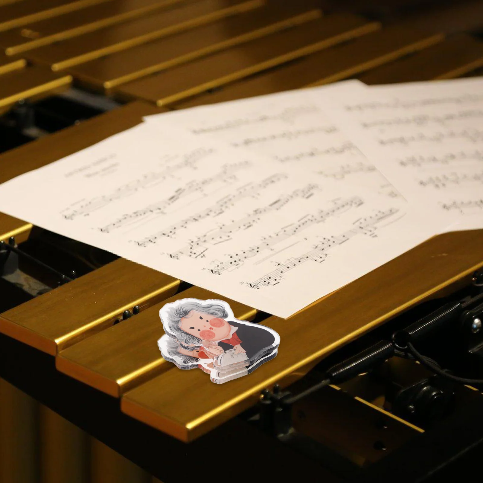 الكرتون الموسيقى النتيجة كليب للبيانو الكمان Guzheng البلاستيك ورقة حامل المحمولة صفحة كليب ملاحظة صغيرة كليب للممارسة