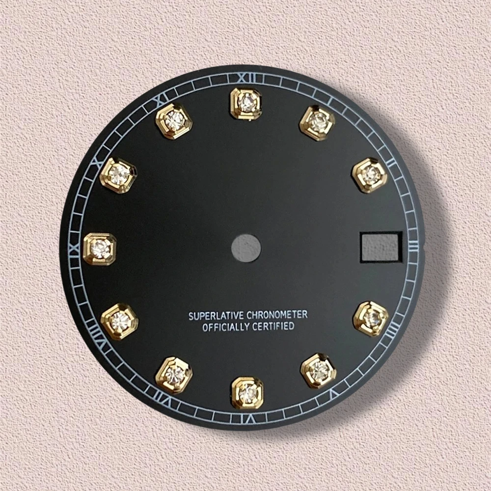 Quadrante NH35 con logo S da 28,5 mm adatto per accessori per la modifica dell'orologio con movimento NH35/NH36 Accessori NH35 di alta qualità ﻿