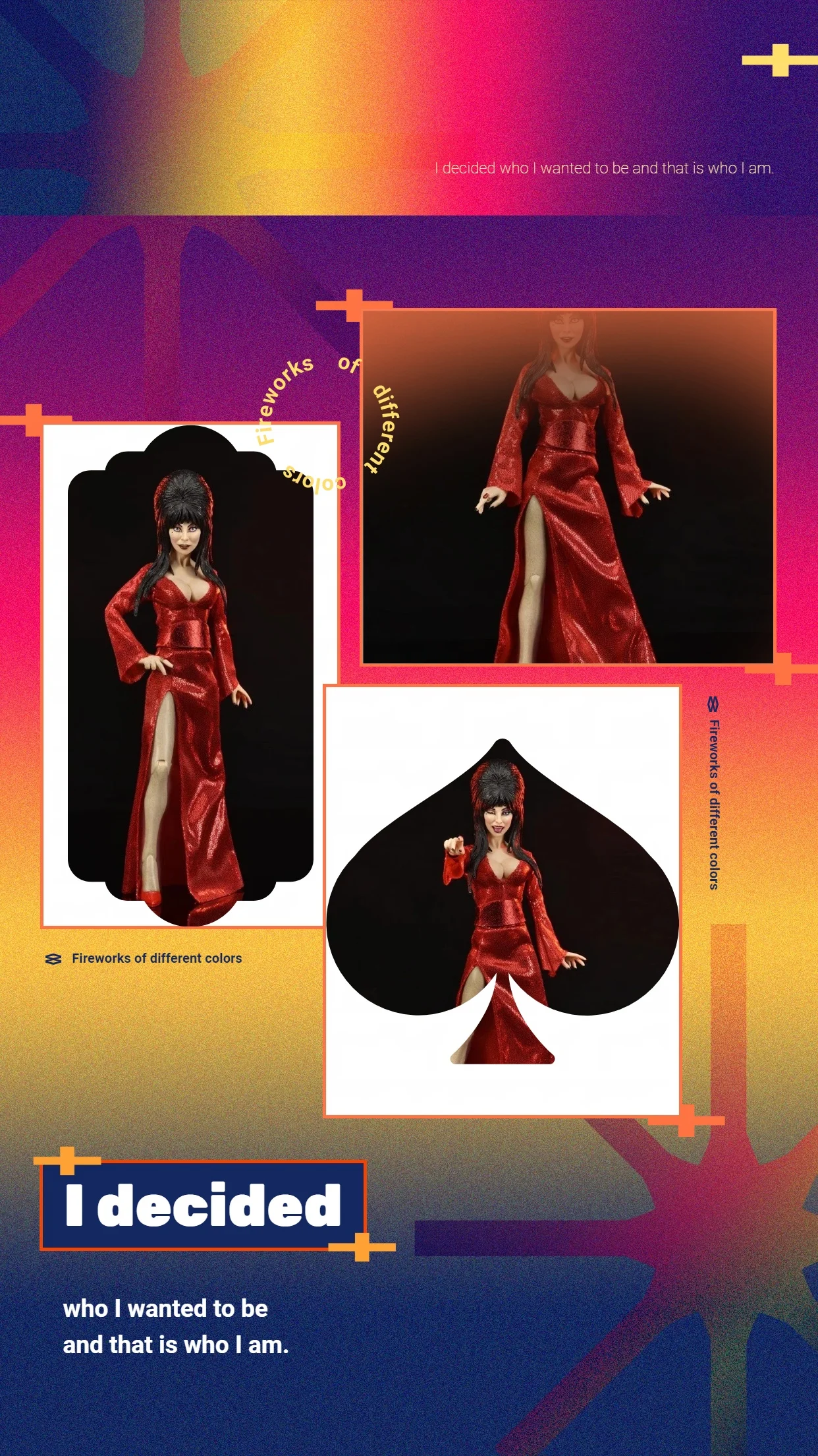1/12 Scale Bright Dress Exquisite Makeup Retro Style Red Dress Dark Queen Full Set 6in Action Figure Model Toys For Fans Gift