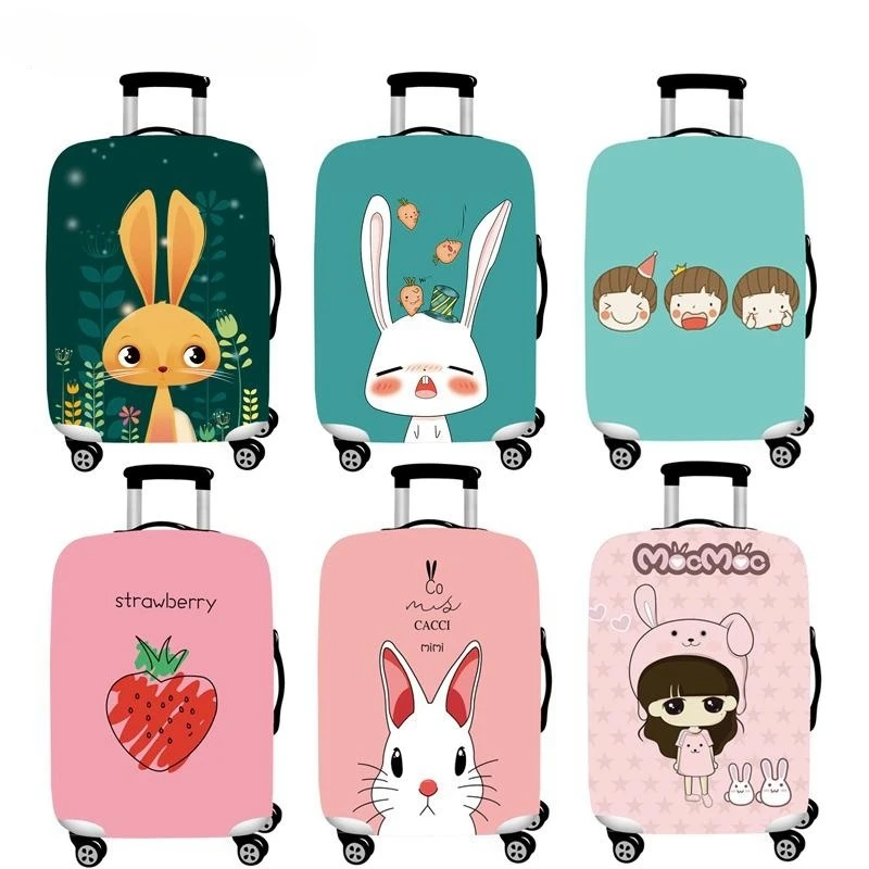 

Cartoon Rabbit Luggage Cover Suitcase Elastic Protection Case Covers 18-32 Inch Trolley Baggage Dust Covers Travel Accessories