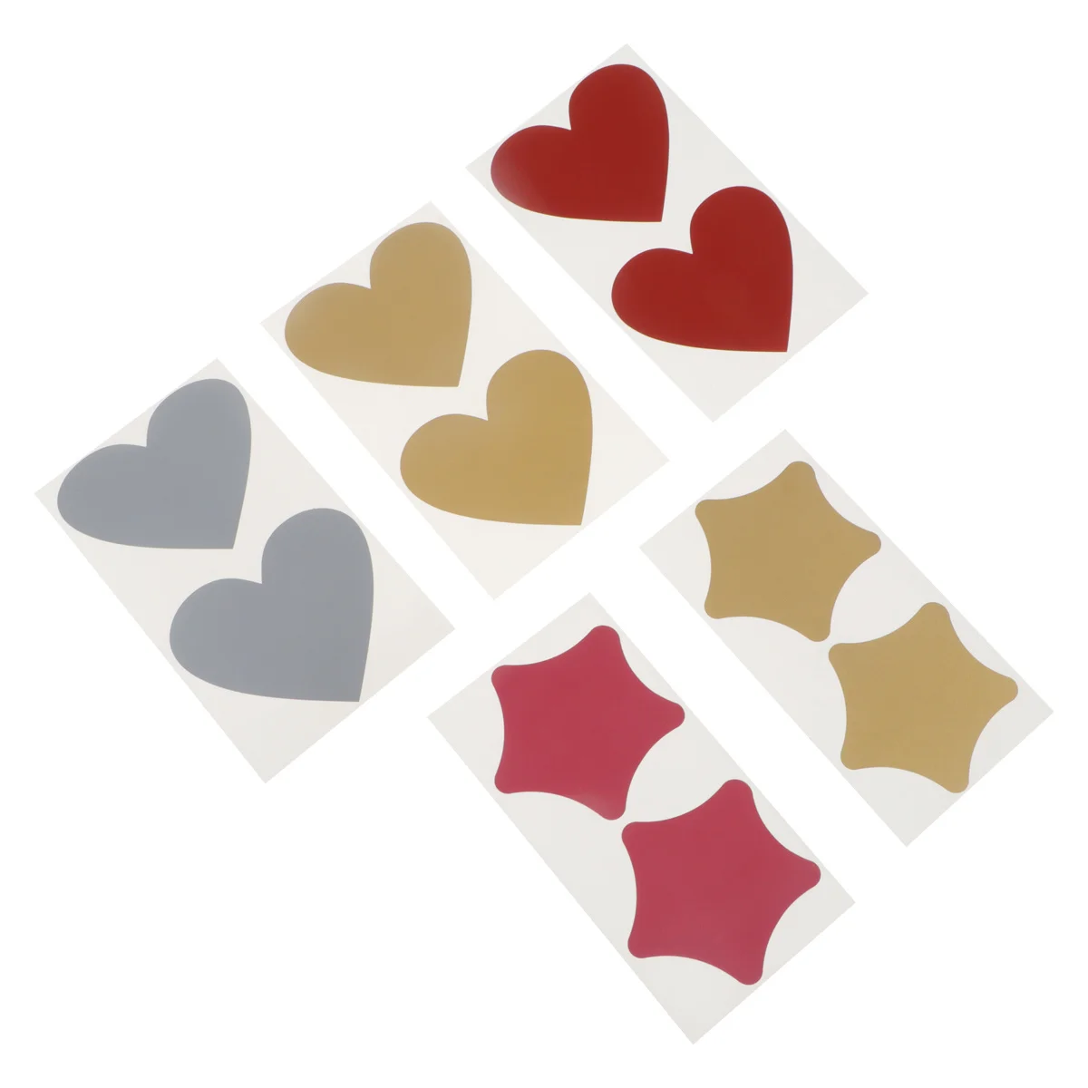 

50Pcs Scratch Tickets Bright Star Heart Theme Design DIY Craft for Kids Baby Shower Wedding Party Fundraising