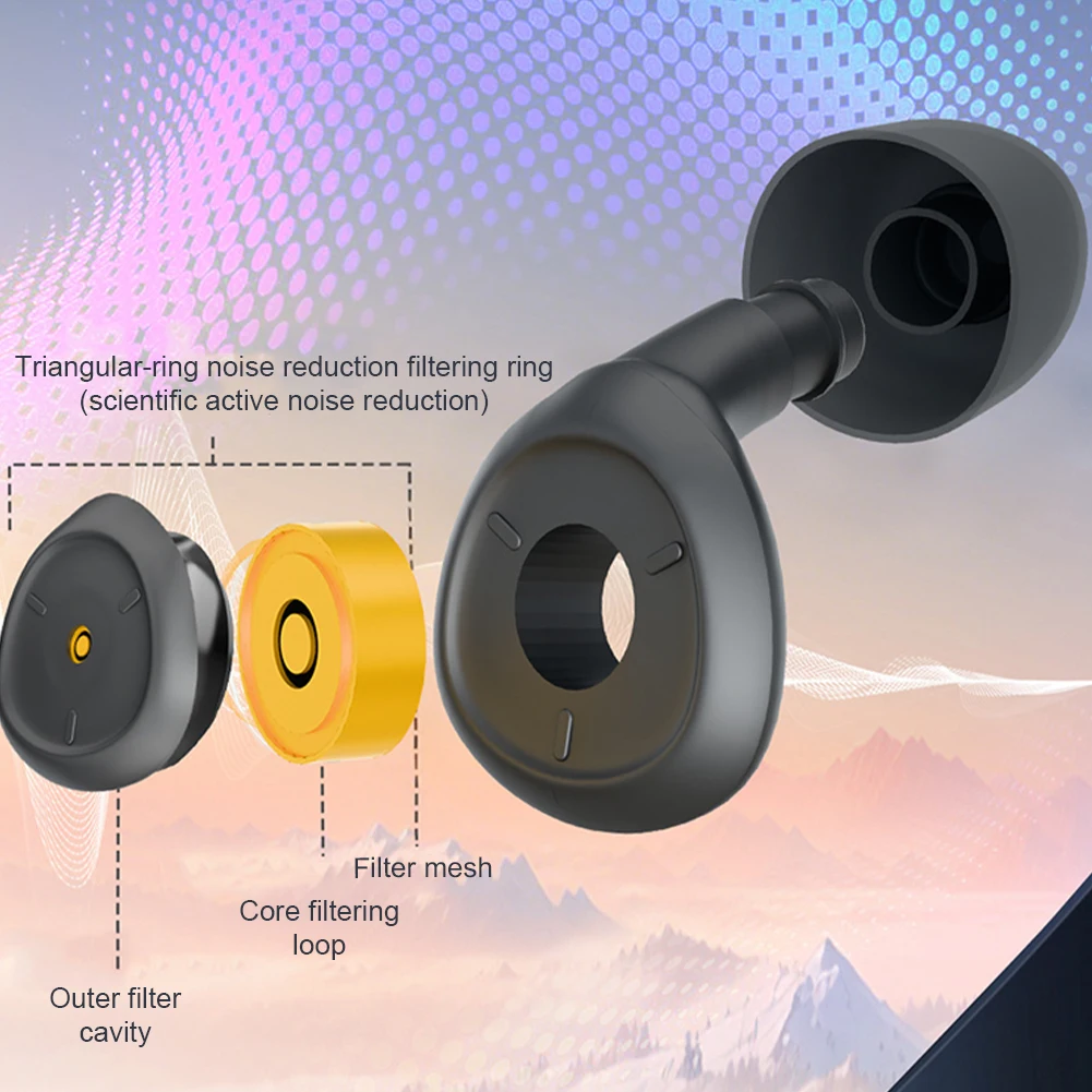 سيليكون إلغاء الضوضاء سدادات عزل الصوت تصفية سدادات النوم المهنية لينة مكافحة الضوضاء الإسفنج النوم سدادات الأذن