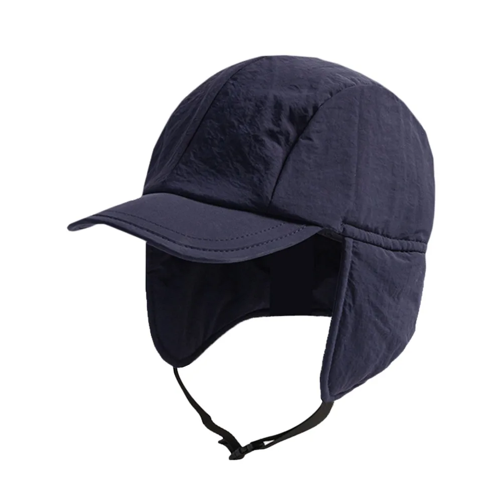 

Outdoors Japanese Bomber Hat Warm Thick Ushanka Fur Hat Windproof Casual Winter Cap for Men Women