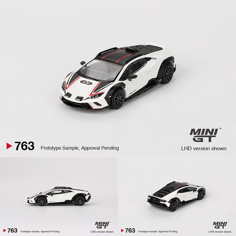 MINIGT 1:64 Lamborghini Huracan Sterrato Bianco Asopo Verde Gea Matt Diecast Model Collection Miniature Toys 763 779