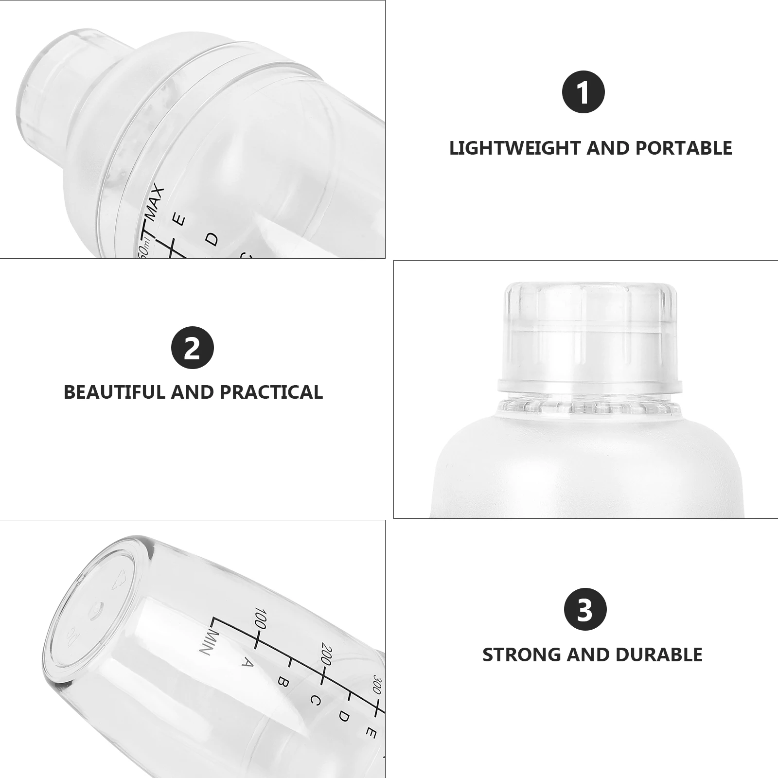 

350 Ml Anti-freeze Check Cup Shaker Anti-scalding Milk Tea Anti-fall Clear Bottle Antifreeze Cocktail Shaking Tool Martini