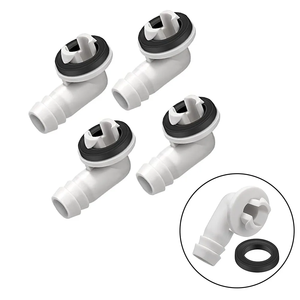 Air Conditioner Drain Nozzle Air Conditioner Drain Connector Effective Draining Long-lasting Performance PVC Material