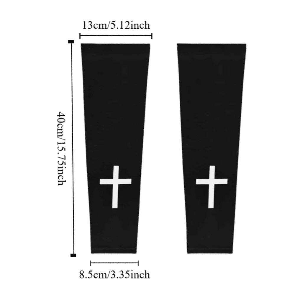 Lightweight Sports Cooling Arm Sleeve Cooling Effect Elastic Fabric UV Protection Arm Covers Ice Silk Armguards Cuff