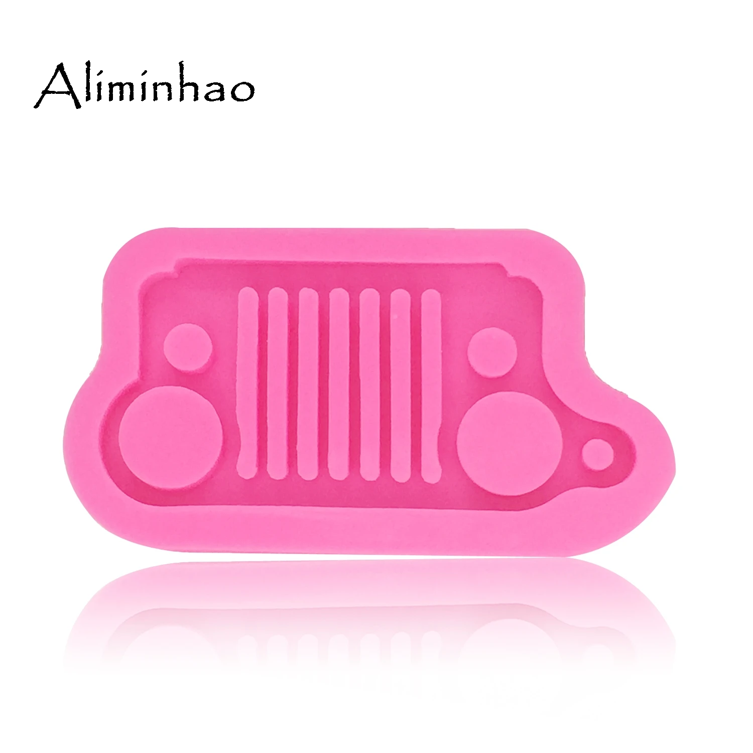 DY0065 Car light stand silicone mold for Key chain grill Pendant moulds polymer clay DIY Jewelry Making epoxy Resin mold