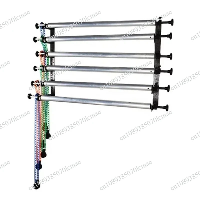 6 Roller Wall Mount Photo Background Support System Stainless Steel Rod Studio Backdrop Holder