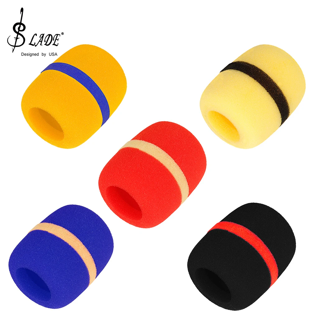 SLADE غطاء ميكروفون رشاقته ملحقات الآلات الموسيقية رغوة الزجاج الأمامي الإسفنج غطاء ل يده الصوت هيئة التصنيع العسكري KTV كاريوكي