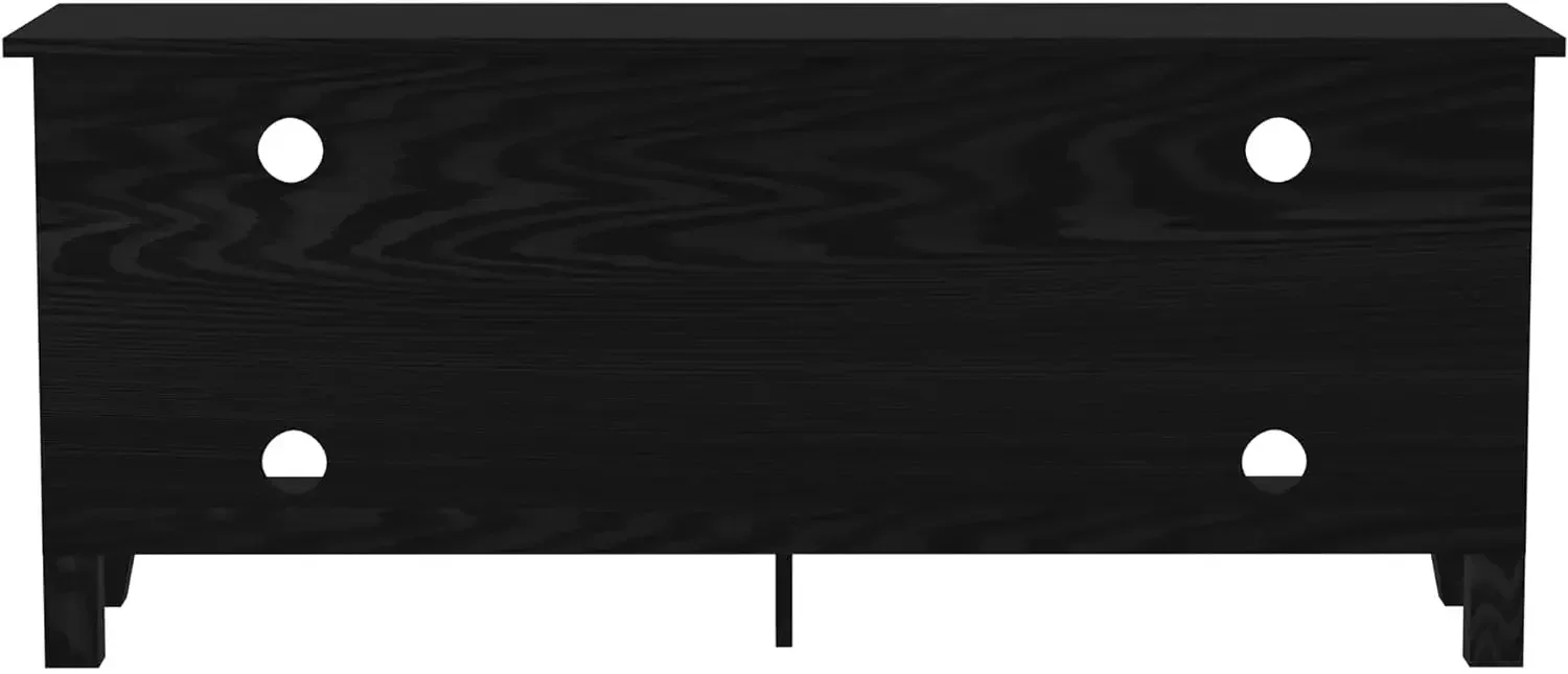 Wren Classic 4 Cubby Fireplace TV Stand for TVs up to 65 Inches, 58 Inch, Black