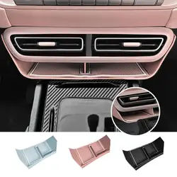 Pink Car under Center Control Storage Box Air Conditioning Vent Organizer per BYD Dolphin Mini/gabbiano